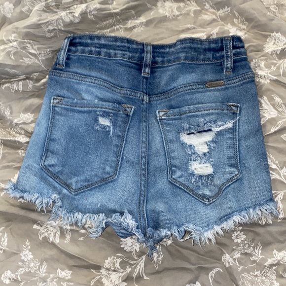 KanCan high rise distressed shorts - Picture 2 of 3